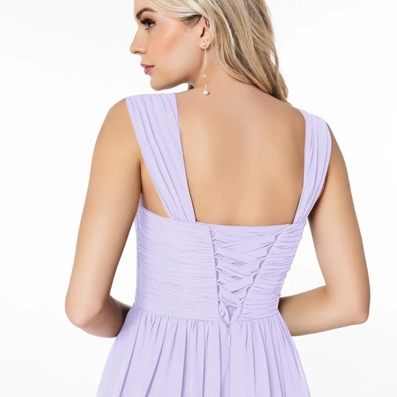 Azazie lavender sleeveless dress (Size 14) that highlights its value. - Picture 4 of 7